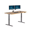 Electric Standing Desk with ComfortEdge in 72x30 Reclaimed Wood in raised position